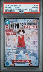 [PSA10] 원숭이·D·루피(P){파랑}<P-055>[원피스 칼리지 농구:US 보야쥬]