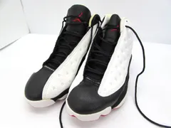 ［コレクター放出品] NIKE ナイキ AIR JORDAN XⅢ エア ジョーダン 13 ホワイト×ブラック 白×黒 13602-132 サイズ28㎝ 　保管15のサムネイル