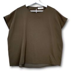 未使用！完売品/ ベージュ Vネック フレンチスリーブブラウス - メルカリ