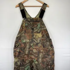 古着 リバティ LIBERTY オーバーオール リアルツリー ワーク ポケット ボタンフライ  ブラウン系 カモフラージュ（迷彩） メンズのサムネイル