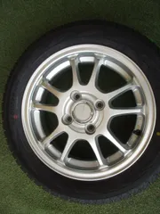 【中古】　送料込み　ブリヂストン　エコフォルム　165/55R14　スタッドレスタイヤSET　ワゴンR　エブリイワゴン　アトレー　EKスポーツ　ゼスト　ラパンのサムネイル