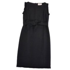 GUCCI 新品未使用❤️シルクボウタイ半袖ワンピース✨Mサイズ 38 