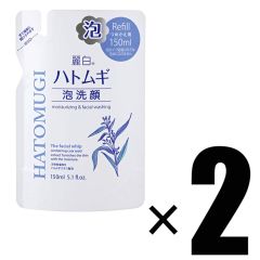 3개 구마노 유지 여백 하톰기 거품 세안 리필 150ml×3 하톰기엑기스 배합
