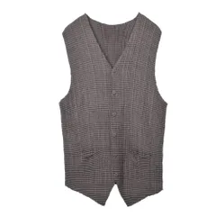 ISSEY MIYAKE 1997SS ME71-FE434 ワッフル プリーツ ロング ベスト ジレのサムネイル