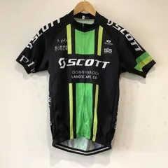 5349 SCOTT スコット 半袖 フルジップ サイクルジャージ BLK-YEL-GRN Mサイズ ブラック グリーンのサムネイル