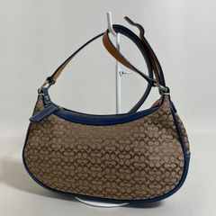 2605-299｜美品｜コーチ シグネチャー ボディバッグ ネイビー - メルカリ