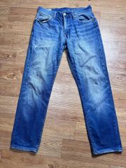 Levi's ダークブルー ストレートデニム 32インチ - メルカリ
