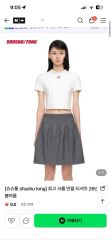 SHUSHU/TONG シュシュトング 白 Tシャツ 半袖 トップス 8 リボン