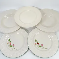 WEDGWOOD ウェッジウッド フェスティビティ ラズベリー エドミー 5皿セットのサムネイル