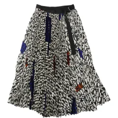 Sacai サカイ 20AW 20-05296 x Alexander Girard アレキサンダー・ジラード A.Girard Print SK プリント ラップ プリーツ スカート マルチカラー系 ブルー系 ブラック系　オフホワイト系【中古】のサムネイル