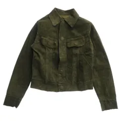 tricot COMME des GARCONS トリココムデギャルソン TN-J005 AD2004 スエードレザー トラッカー ジャケット カーキ系 M【中古】のサムネイル