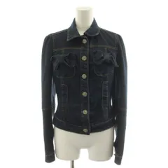 レッド ヴァレンティノ RED VALENTINO デニムジャケット ジージャン Gジャン リボン 38 紺 ネイビー /AN65のサムネイル