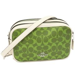 COACH コーチ ショルダーバッグ カメラバッグ 2層 F68168 総柄 緑