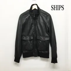 シップスジェットブルー SHIPS JET BLUE  レザージャケット ブルゾン 羊革 BLK 114-32-0365 メンズ S ISItems【USED】【古着】【中古】50161555のサムネイル
