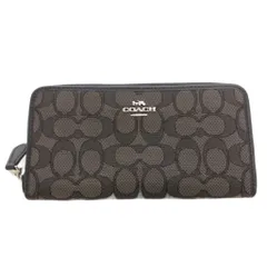 コーチ COACH 長財布 ウォレット キャンバス 小銭入れあり シグネチャー 黒 ブラック F54633 /FF ■GY18