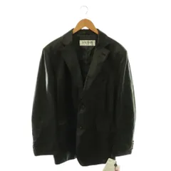 バルマン BALMAIN テーラードジャケット ラムスキン レザー L ブラック /DF ■GY18のサムネイル