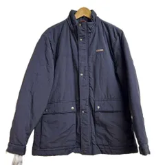 ハッシュパピー Hush Puppies 中綿ジャケット 上着 L 紺 ネイビー 無地 スタンドカラー 長袖 /KM ■ECA004のサムネイル