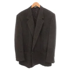 ジャンニヴェルサーチ ヴェルサーチェ GIANNI VERSACE ビンテージ 美品 テーラードジャケット 50 黒 ブラック ダブル 総裏地 /SJ ■ECC005のサムネイル