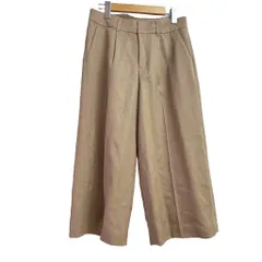 アンタイトル UNTITLED パンツ ボトムス キュロット ウール 2 キャメル 無地 ワイド クロップド丈 /KM ■ECA004のサムネイル