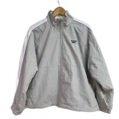 リーボック Reebok ジャケット 上着 XL ライトグレー スタンドカラー 長袖 サイドライン /KM ■ECA004のサムネイル