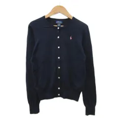 ポロ ラルフローレン POLO RALPH LAUREN ニットカーディガン L/G(12-14) 紺 ネイビー ラウンドネック ミドル丈 /YS9 ■ECD005 女の子のサムネイル