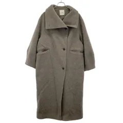 CLANE クラネ UP NECK OVER DOUBLE COAT ダブルオーバーコート 13101-0122 グレージュ系 2のサムネイル