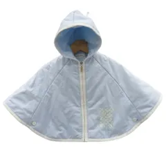 セリーヌ CELINE ジャケット ポンチョ 90 ライトブルー フード付き ジップアップ クマ柄 ミドル丈 /YS20 ■ECD005 女の子のサムネイル
