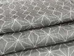 平和屋着物＊夏物　本場小千谷縮　麻の葉文　麻　逸品　CABI3874xiのサムネイル