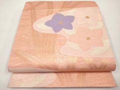 帯9338 ○Ashy suzanne 紗衣 正絹 片面全通 リバーシブル 袋帯 - メルカリ