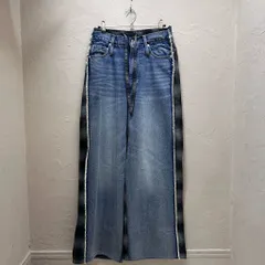 MAISON SPECIAL メゾンスペシャル Plaid Pattern Bicolor Denim Pants デニムパンツ 21242465812 インディゴ size:36【代官山B06】のサムネイル