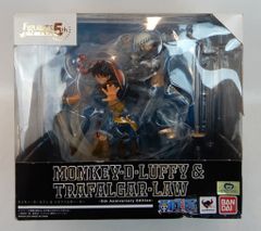 반다이 피규어츠 ZERO 원숭이 D루피 & 트라팔가 로우 -5th Anniversary Edition-PVC
