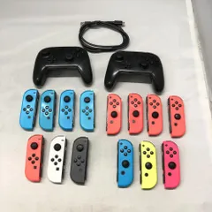 【中古】ｹﾞｰﾑOP）任天堂 ジャンク まとめ Switchプロコン・ジョイコン・ケーブル 17個セット[15][240015289933]のサムネイル