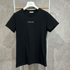 極美品】 MONCLER モンクレールダブルワッペン半袖TシャツネイビーXL