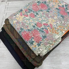 大島紬 着物 正絹 5着 着物まとめ売り リメイク材料 s-853のサムネイル