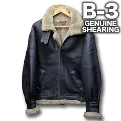 B-3 type リアルムートン フライトジャケット ブラック 黒 ボマージャケット ボンバー ミリタリー シープスキン 毛皮 ビンテージ バイカー 防寒