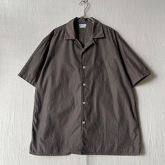 美品 MARKAWARE ヘンプオープンカラーシャツ 2 茶 短丈 ワイド - メルカリ