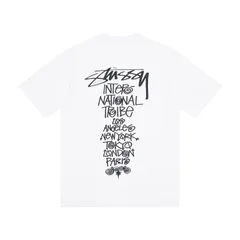 STUSSY ステューシー World Tour バックプリント 半袖T シャツ 男女兼用