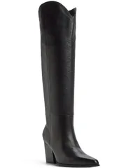 アルド レディース シューズ ブーツ・レインブーツ トール ブーツ ALDO Womens Kaely KneeHigh Tall Western Boots Black ブラックのサムネイル