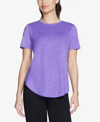 スケッチャーズ レディース トップス Tシャツ Skechers Womens Active GO WALK Wear GO DRI SWIFT Tunic TShirt Purple Odysseyのサムネイル