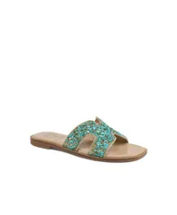 グレース レディース シューズ サンダル Grace Malpelo Sandal Turquoise leather ターコイズのサムネイル