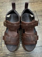 Dr. Martens レザーサンダル ブラウン Zane UK7 - メルカリ
