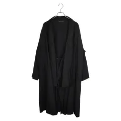 Y's 24SS COTTON FLAX POPLIN ROBE COAT ローブ コート YS-C12-010 2 ブラック メンズのサムネイル