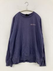 ROXY 록시 T셔츠/컷소우 L 네이비 전면 프린트 원포인트 브랜드 로고 백 프린트 미들 길이 긴 소매 크루넥(원목) 맨즈 레이디스