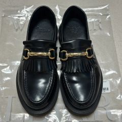 Dr. Martens ビットローファー フリンジ ブラック - メルカリ
