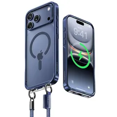 【新品】 【業界初ストラップ構造・Magsafe対応】CASEKOO iPhone 17 Pro 用 ケース クリア 隠しバックル 最大25W急速充電対応 超 耐衝撃 高耐久性 透明 黄変防止 スマホ ストラップ ハンドストラップ付属 落下紛失防止 両手解 0