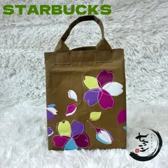 【完売品】スターバックス SAKURA 2024 保冷クラフトペーパーショッパーS  桜  Starbucks 保冷バッグのサムネイル