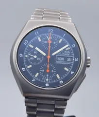 中古 チュチマ TUTIMA ミリタリー クロノグラフ Ref.798-02 Cal.5100 デイデイト SS ブラック文字盤 メンズ 自動巻き 腕時計のサムネイル