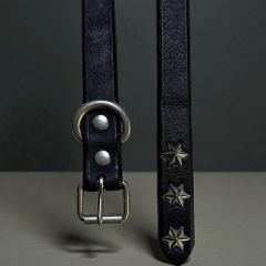スタッズ レザー ベルト ハンドメイド bero3-99 - メルカリ