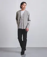 UNITED ARROWS ポンチ カーディガン ダークグレー カーディガン S 冷感のサムネイル