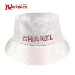 CHANEL シャネル ハット ロゴ ラインストーン スパンコール コットン ピンクのサムネイル